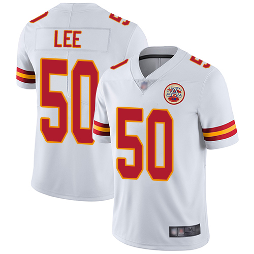 Men Kansas City Chiefs #50 Lee Darron White Vapor Untouchable Limited Player Nike NFL Jersey